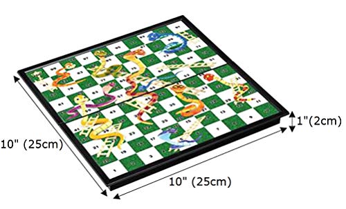 Snakes & Ladders Juego de Mesa con Tablero 10x10 miniatura 2