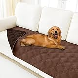 Smiry Waterproof Dog Bed Cover Blanket 30x70, Soft Reversible Pet Blanket, Washable Leakproof Cats Dogs Couch Cover for Sofa, Couch, Furniture, Brown/Chocolate
