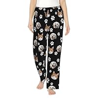 Personalized Pajama Pants For Women Custom Pajamas With Pet Photo Face Custom Face Pajama Pants Funny Gifts Customized Gifts For Her, Medium,