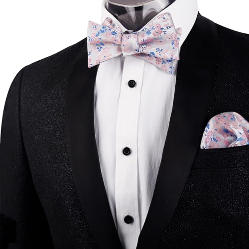 Image of Alizeal Mens 2pcs Floral Bow Tie Set