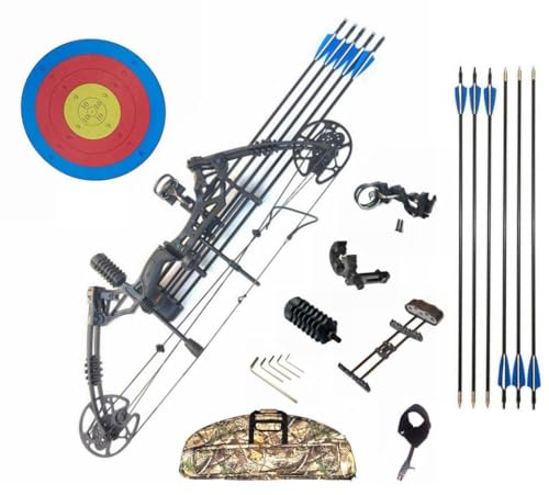 ARCHQUICK Archery Compound Bow 20-60lbs Archery Bow Hunting Target Shooting R/L Left Hand/Black