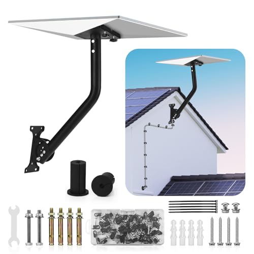 Starlink Gen 3 Mount,Adjustable Mounting Kit Compatible with V3 Starlink Standard Dish,Starlink Pole Mount & Starlink Gen 3 Pipe Adapter【Include 2 PCS Wall Grommets for Starlink Cable】