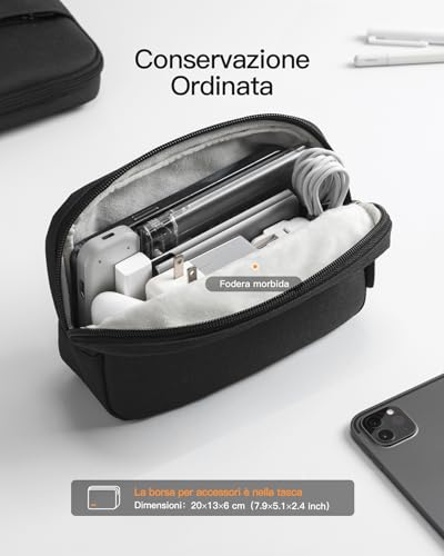 Inateck Custodia Per Laptop Con 360° Protezione, Compatibile Con 13 Pollici Macbook Air M4 2025, M1/M2/M3 2018-2024, 13 Pollici Macbook Pro M1/M2 2016-2022, 12,3 Pollici Surface Pro - 4