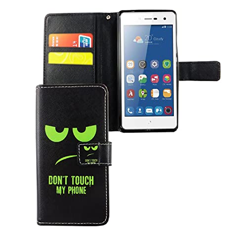 Étui ZTE Blade L7 König Design en cuir vert avec support à rabat