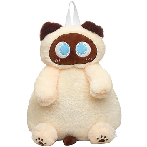 Sac à dos chat en peluche idéal pour les sorties scolaires et balades