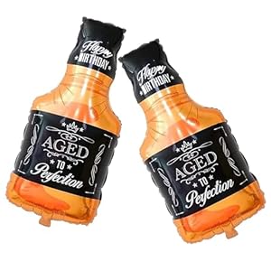 GOTPASS Whisky Bottle Balloons Whisky Mylar Balloons Decor for Beer Party Birthday Party Decoration