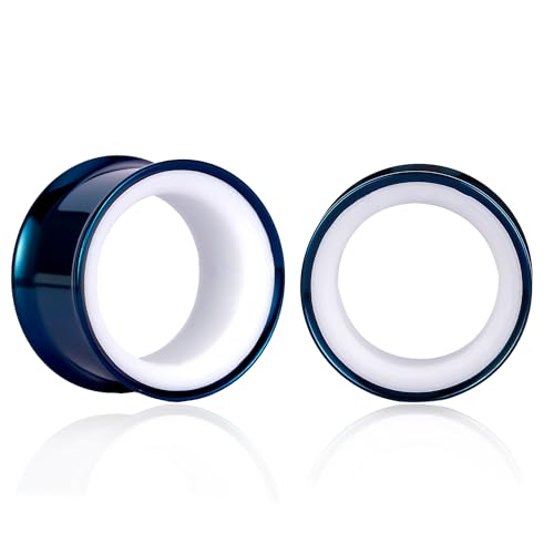 Maxbott �C���[�Q�[�W 2G (6mm) - 1�C���` (25mm) ���� 316L �X�e�����X�X�`�[�� �_�u���t���A �C���[�v���O �g���l�� �X�g���b�`���[ �{�f�B�s�A�X �C�������O �W���G���[ ���f�B�[�X �����Y, 12mm(1/2"), �X�e��