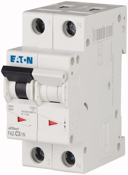 Interruptor Eaton FAZ-C3/1N soluciona cortes por sobrecarga protegiendo líneas eléctricas de 3A