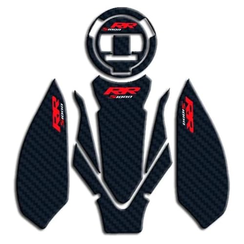 Autocollant de protection réservoir moto look carbone premium pour BMW S1000RR