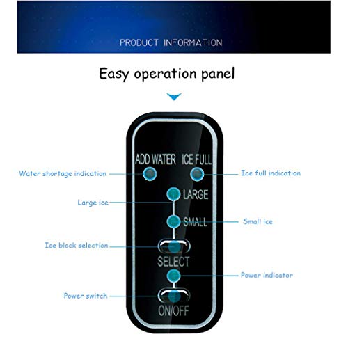 MHGD Eismaschine für die Arbeitsplatte, 9 Eiswürfel in 8–10 Minuten fertig, 26 Pfund Kugeleiswürfel in 24 Stunden – Bild 4