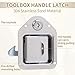 Truck Tool Box Latch, 4 Pack 304 Stainless Steel Robust Casing Tool Box Locks with Keys, High-Precision Locking Cylinder and Pre-Drilled Mounting Holes, Easy to Install, for RV, Trailer, UTV, ATV Box