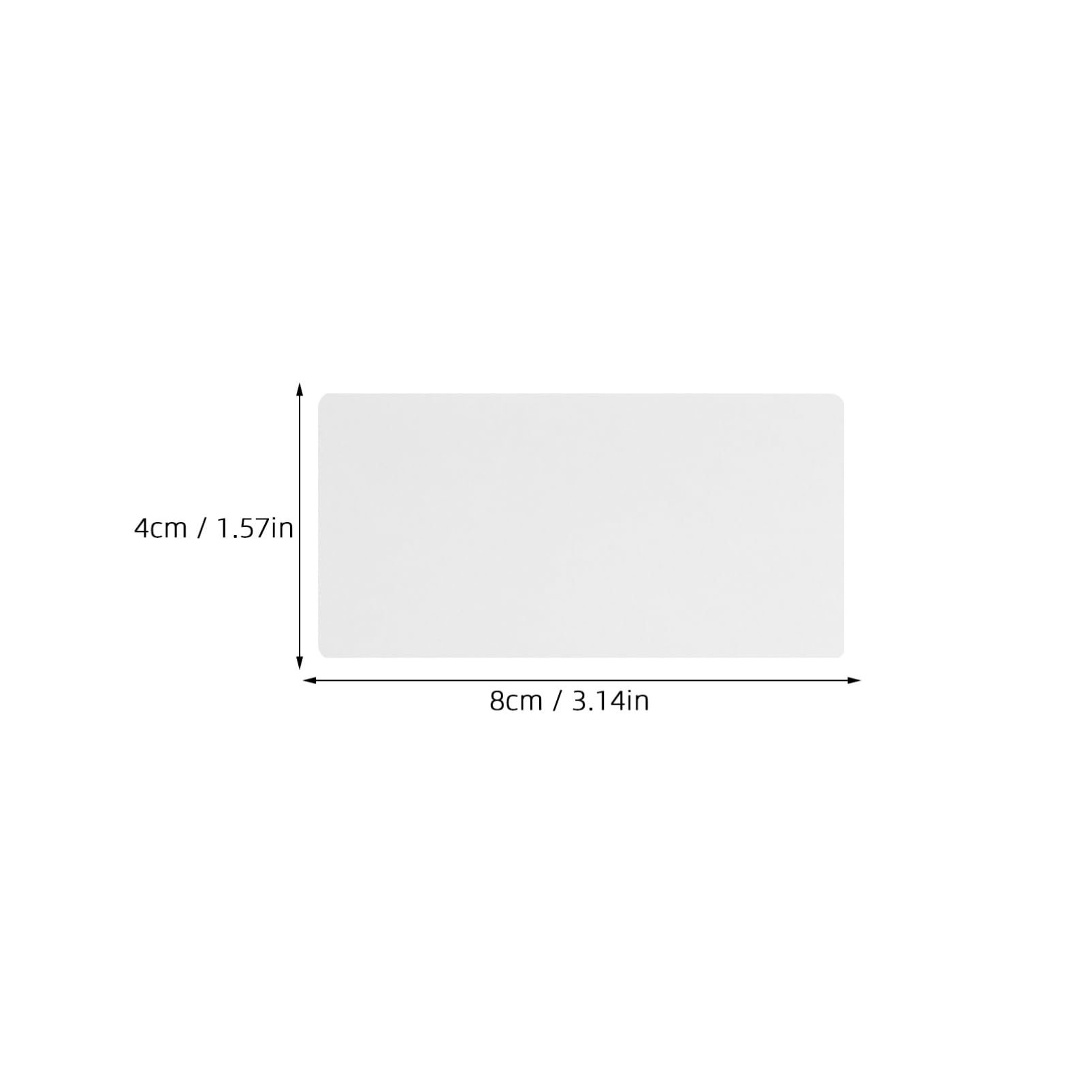 Etichette Termiche Autoadesive 80x40 Mm Bianche 1 Rotolo