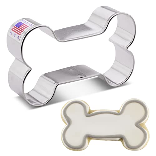 Ann Clark Cookie Cutters Emporte-pièce os de chien - 8,9 cm - Acier de fabrication américaine