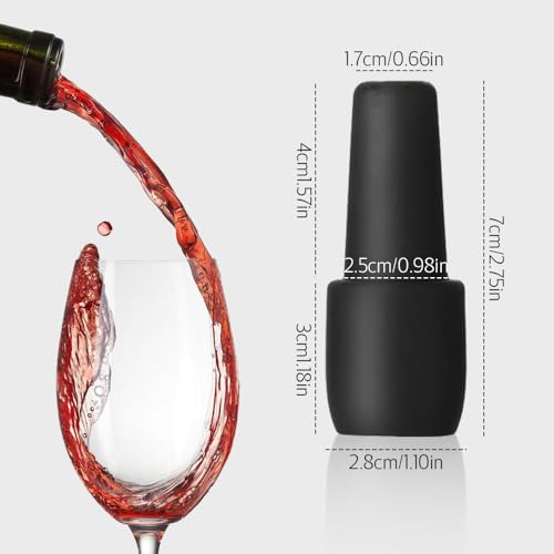 8 PCS Wine Stoppers for Wine Bottles, Reusable Sparkling Wine Bottle Stopper Wine Sealer for Wine bottles, Silicone Wine Stopper Wine Bottle Stopper for Beer Champagne Prosecco Home Use (8PCS) - Thumbnail 6