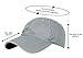 Glamorstar Classic Unisex Baseball Cap Adjustable Washed Dyed Cotton Ball Hat Grey