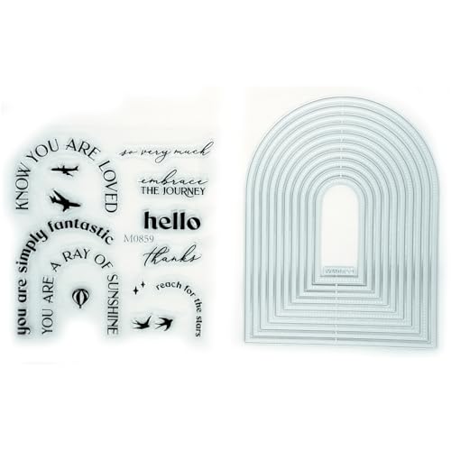 2025 Clear Stamps and Dies for Card Making,Christmas Stamps and D...
