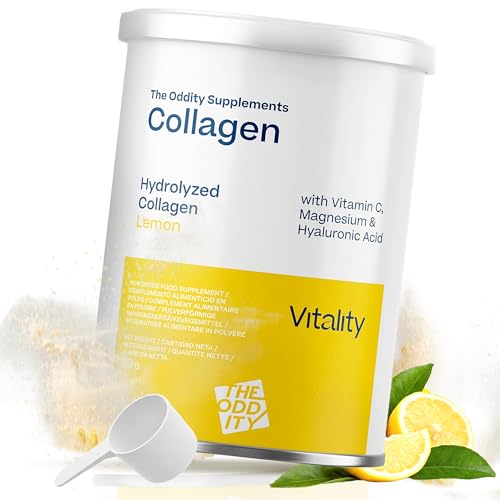 THE ODDITY&reg; PACK AHORRO Colageno Con Magnesio + Acido Hialuronico De ALTA ABSORCI&Oacute;N 360g 36 Dosis | Col&aacute;geno Hidrolizado Con Vitamina C | Sabor Limon | Colageno Con Magnesio Y Acido Hialuronico