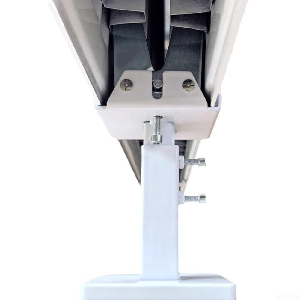 Kit de patas de radiador de acero ajustables, soportes de soporte de montaje en suelo para radiadores, patas blancas y plateadas, perfectas para sistemas de calefacción del hogar, fácil instalación