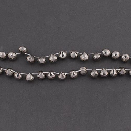 Pyrite argentée naturelle facettée LKBEADS : perles de qualité gemme pour bijoux haut de gamme