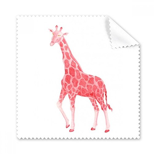Girafe rouge tissu lunettes et nettoyeur écran téléphone microfibre 5pcs