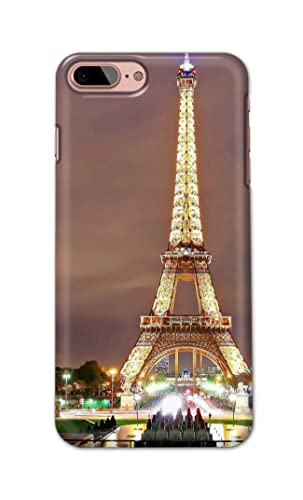 Image of PRINTFIDAA Lovers Famous Place Eiffel Tower in Paris Printed Designer Hard Case for iPhone 7 Plus (5.5 inch) / iPhone 8 Plus (5.5 inch), A1784, A1661, A1785 Back Cover -(e) RPM1009
