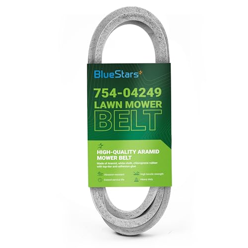 BlueStars 954-04249A 754-04249 Mower Drive Belt - Compatible with MTD Troy Bilt White Outdoor Huskee Walk Tractors - Replaces 954-04249 754-04249A | Aramid Cord | 71 x 0.66