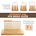 RYTOXILO Bread Slicer for Homemade Bread with Box, White Bread Storage for Kitchen Countertop with 3 in 1 Bamboo Lid, Bread Loaf Slicers Machine with Slicing Guide for Sandwich, Sourdough