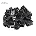 MECCANIXITY 75pcs Cable Tie Base Saddle Type Mount Wire Holder, 1.18