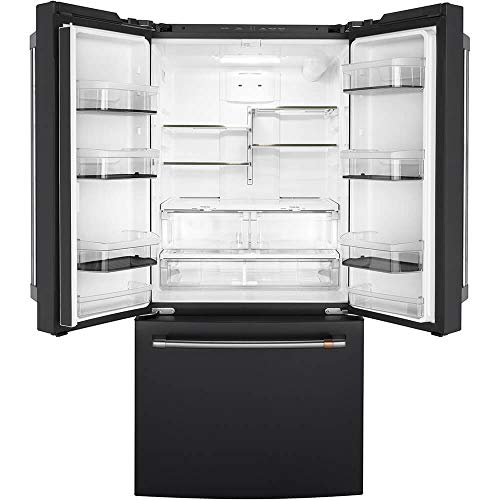 Ge CWE19SP3ND1 18.6 Cu. Ft. French Door Refrigerator In Matte Black thumb #2