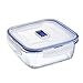 Luminarc Pure Box Active pudełko do przechowywania ze szkła z pokrywką, kwadratowe, 1220 ml, 1 sztuka