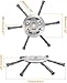 LENGAIJIN 2025 New Steel Wire Grass Trimmer Head, 6 Inch Steel Wire Brush Cutter Trimmer Head for 5mm(0.2inch) Bore Weed Eater, Steel Wire Weed Trimmer Head with Screw Kit (6 Blade+Nuts Kits)