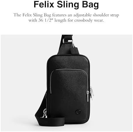 Amazon | コーチ フェリックス スリングバッグ ブラック | ボディ