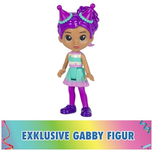 DREAMWORKS GABBY'S DOLLHOUSE - Party-Figuren Geschenkset, Party Gabby mit 6 Katzen-Figuren im festlichen Outfit, ab 3 Jahren – Ansicht 4