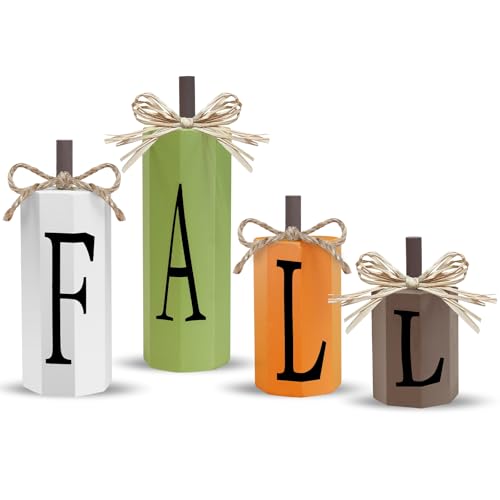 TURNMEON-Fall-Decor-4-Pack-Fall-Wood-Table-Signs-Fall-Decorations-for-Home-Thanksgiving-Autumn-Harvest-Farmhouse-Kitchen-Home-Decor-Tabletop-Blocks-Sign-of-Four-Sizes TURNMEON Fall Decor 4 Pack Fall Wood Table Signs Fall Decorations for Home Thanksgiving Autumn Harvest Farmhouse Kitchen Home Decor Tabletop Blocks Sign of Four Sizes