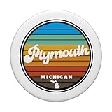 Zoom IMG-2 grafica rotonda retr vintage plymouth