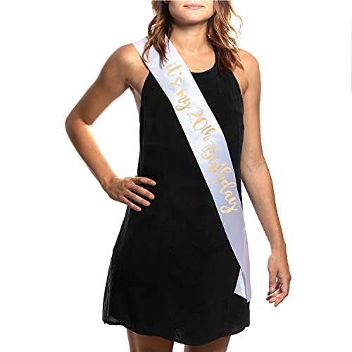 OMISS "It's My th Birthday"-sjaal voor een verjaardag, Engelse tekst, om overdag te dragen op je verjaardag - Image 4