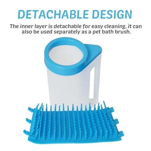Comfpet Dog Paw Cleaner for dogs Dog Foot Cleaner with Silicone Brush Removable, Portable Cleaning Dogs Paws - Image 3