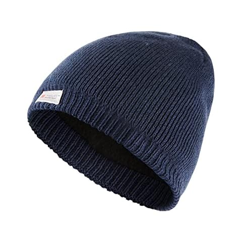 GM Apparel Men's Waterproof Genuine 3M Thinsulate Beanie Hat - 3M with Advanced Waterproof and Windproof Hat Sizes - One Size 56cm Stretch to 61cm (Navy) Cover