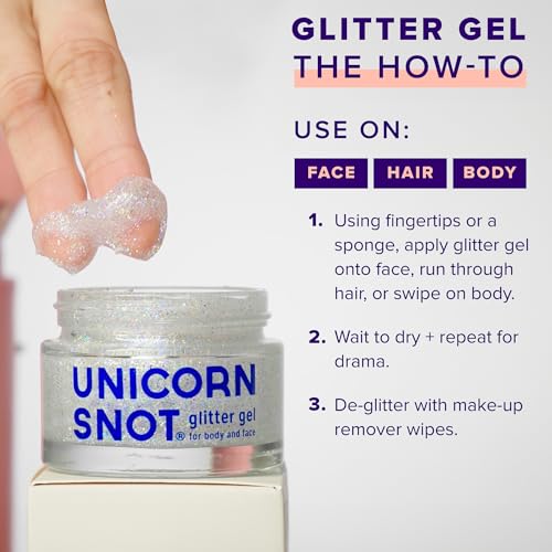 image for Unicorn Snot Face & Body Glitter - Cosmetic-Grade Holographic Glitter 