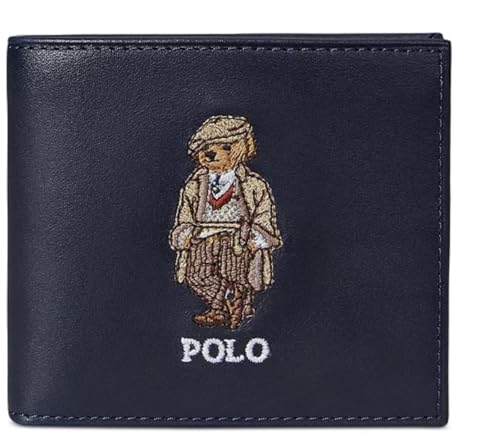 Polo Ralph Lauren Men's Polo Bear Leather Billfold Wallet