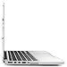 iDOO Matte Rubber Coated Soft Touch Plastic Hard Case for MacBook Pro 15 inch Retina Without CD Drive Model A1398 White Marble Elegance