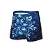 HJKTVDRQ Blue Christmas Snowflake Print Men'S Boxer Briefs,Comfortable Boxer Briefs,Perfect Choice For Men'S Fashion