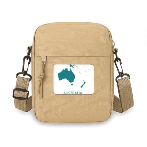 Sac à bandoulière pour téléphone portable Australie Océanie en toile léger