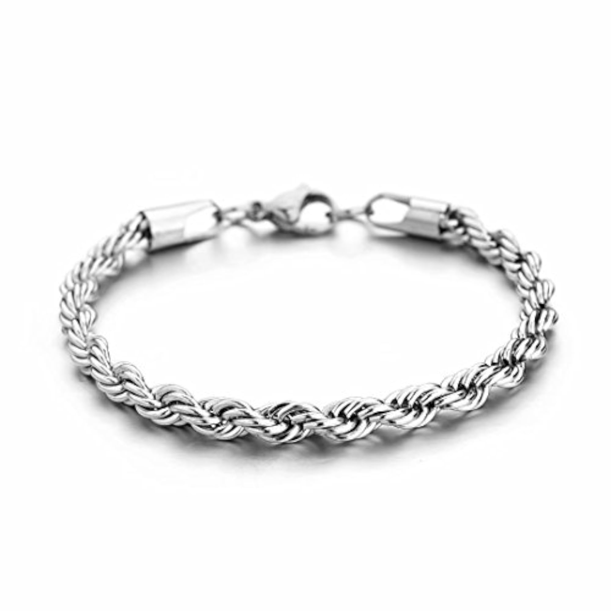 Twist Chain Necklace, Stainless Steel, 2-10mm