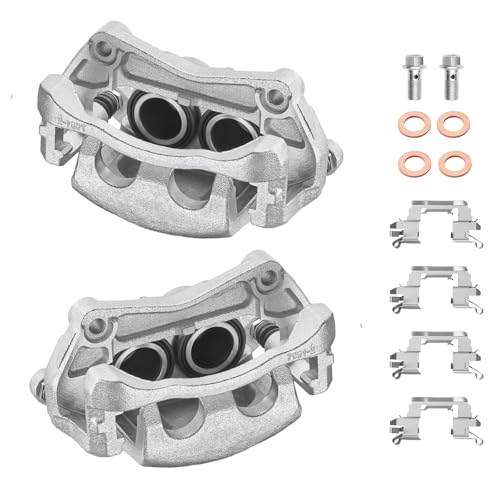 Image of BDFHYK 19-B7100 19-B7101 Front Disc Brake Caliper Assembly Compatible with Nissan Murano /Pathfinder 2015-2023, Compatible with Infiniti JX35 /QX60 2013-2020, 2.5L 3.5L l4 V6 Gas 2pcs