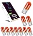 Produktbild LIGHTWORLD24 10 x WY5W T10 12V 5W 5 Watt Blinker Lampe Sockel 2.1x9.5d Glassockellampe Signallampe AMBER Glühlampe Seitenlinker Blinklicht Gelb ORANGE