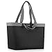 CHICECO X-Large Sac à Main Imperméable Cabas pour Le Travail Voyager Plage Sac Utilitaire - Noir Gris