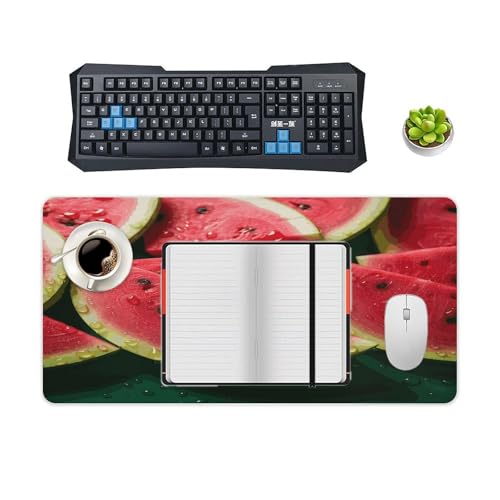 Pad para escritorio grande de goma estilo sandía miniatura 4