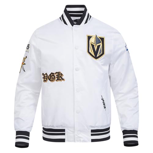 Image of Pro Standard Mens NHL Old English Satin Jacket