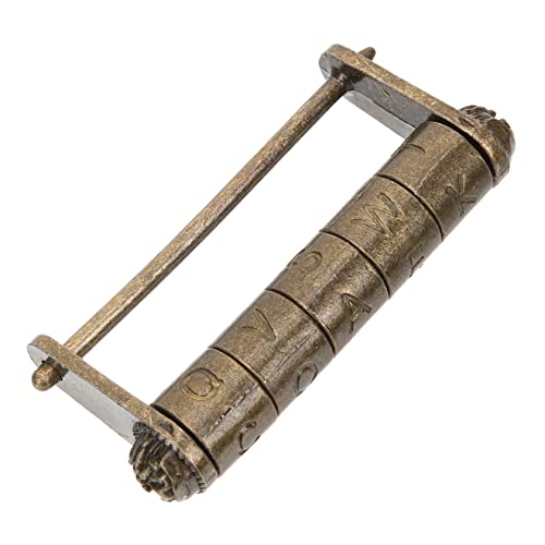 Image of Hemoton Vintage Word Combination Lock Set Zinc Alloy 3.15 Inch Antique Style Passcode Padlocks for Jewelry Box Cabinet Drawer Decoration 2 Pieces